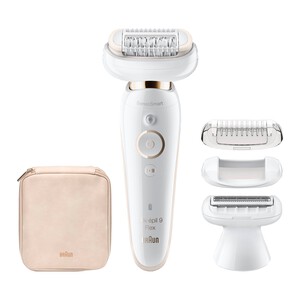 Depiladora BRAUN Silk-épil 9 9-902 Flex, uso sin cable, 40 pinzas, 2 velocidades, uso en húmedo y seco, luz, 50 minutos de autonomía, incluye 4 accesorios.
