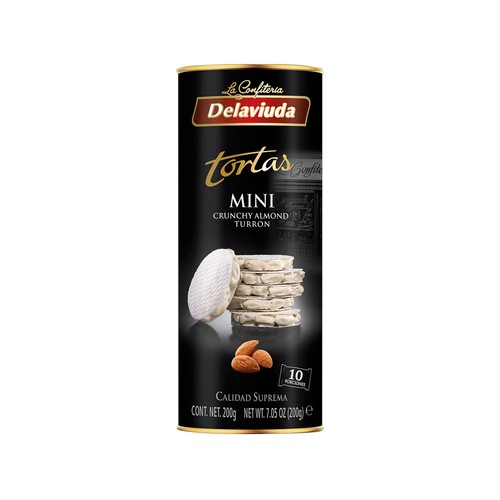 DELAVIUDA Mini tortas de turrón duro 200 g.