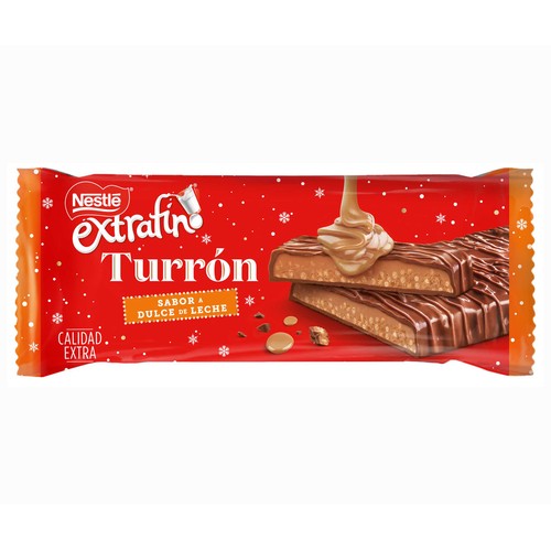 Turrón de chocolate con dulce de leche NESTLÉ 215 g,
