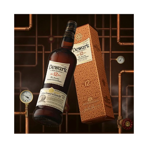 DEWARS Whisky blended escocés 12 botella 75 cl.