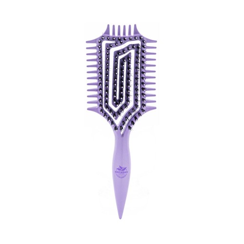 BECASAN NATURE Natural style Cepillo 5 en 1 (secado rápido, antiestático, desenredante, masaje y extra brillo).