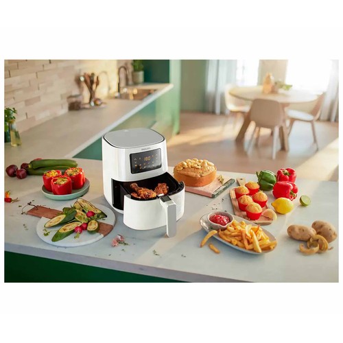 Freidora sin aceite PHILIPS Essential Airfryer HD9252/00, 1400W, capacidad 4,1L, temporizador, termostato, pantalla táctil.