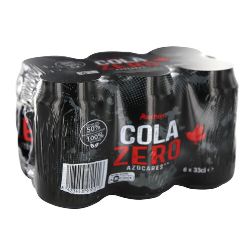 PRODUCTO ALCAMPO Refresco de cola Zero sin azúcar pack 6 uds. x 33 cl.