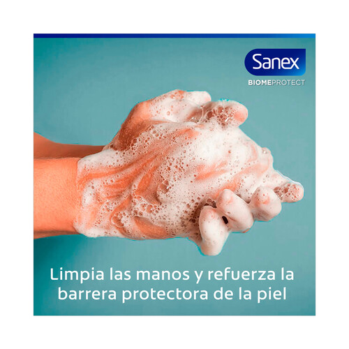 SANEX Biomeprotect Jabón de manos con textura crema, con Prebióticos y Probióticos 250 ml.