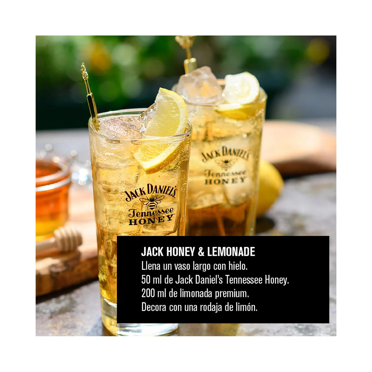JACK DANIEL"S Honey Tennessee Whiskey botella 70 cl.