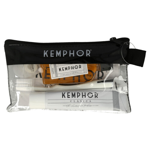 KEMPHOR Set dental con cepillo de dientes, pasta de dientes y enjuague bucal KEMPHOR