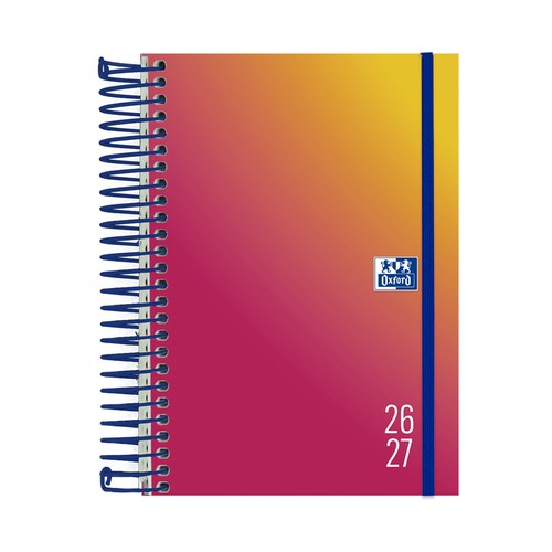 Agenda OXFORD 12x18 Gradient, Tapa Dura Día Página 26-27 modelos surtidos