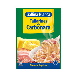 GALLINA BLANCA Tallarines a la carbonara sobre de 143 g.