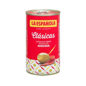 LA ESPAÑOLA Aceitunas verdes rellenas de anchoa clásicas lata de 150 g