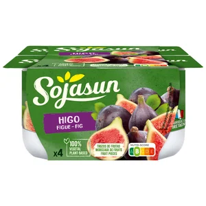 SOJASUN Especialidad de soja con trocitos de higos  4 x 100 g.