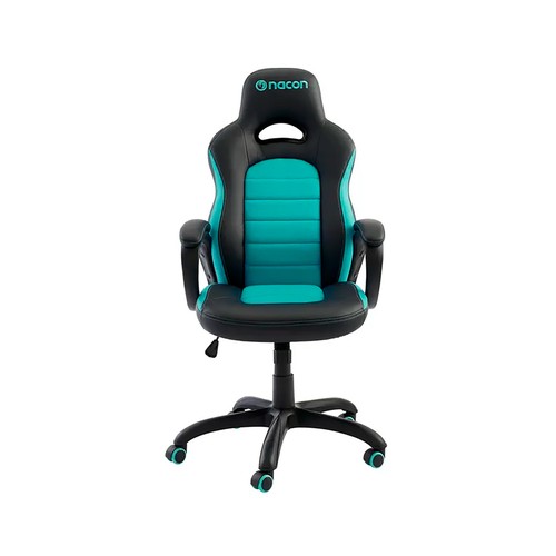 Silla gaming NACON PCCH-350, altura ajustable, peso máx soportado 110Kg, 5 ruedas, color verde y negro