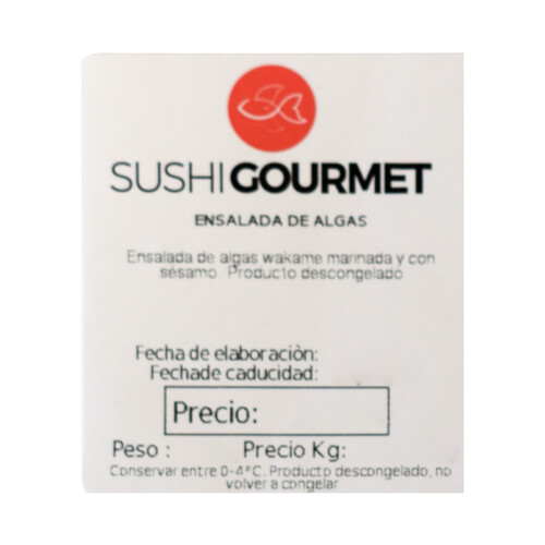 SUSHI GOURMET Ensalada de algas Wakame marinadas con sesamo SUSHI GOURMET
