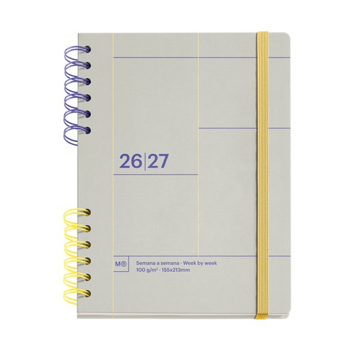 Agenda escolar 26-27 tipo Plus sin vencimiento Basics. MIQUELRIUS
