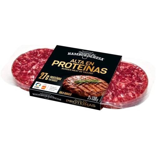 HAMBURDEHESA Burguer alta en proteínas bipack 2 x 130 g.
