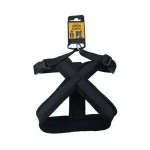 PRODUCTO ALCAMPO Arnés (2 cm) de color negro, para perros de tamaño M 40 - 50 cm.