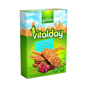 GULLÓN Galletas de cereales con frutos rojos 240 g.