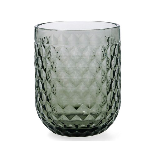 Vaso de vidrio de 26 cl, color gris, BIDASOA