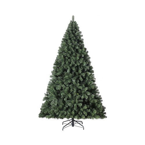 Abeto navideño de 2602 ramas pvc con base metal 270 centímetros, ACTUEL.