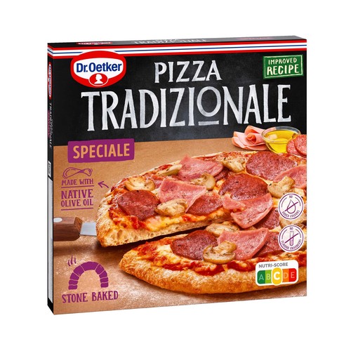 DR. OETKER Pizza especial con crema de leche Tradizionale 345 g.