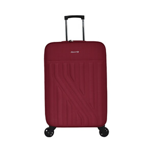 Maleta grande tipo trolley rígido de 61cm 4 ruedas, color rojo, AIRPORT.
