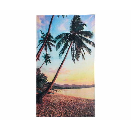 Toalla de playa velour, 90x160cm, 100% Algodón, 350g/m², ACTUEL. diferentes modelos, 1 unidad.