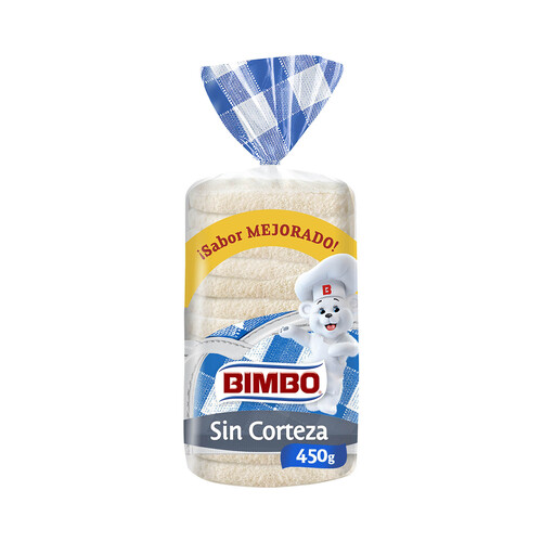 Pan de molde blanco sin corteza BIMBO 450 g.