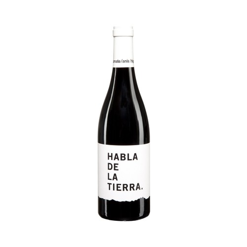 Vino tinto crianza de la tierra de Extremadura HABLA De la tierra botella de 75 cl.