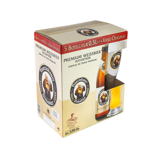 CERVECISTAS Estuche cervezas CERVECISTAS FRANZISKANER pack 5 uds. X 50 cl.