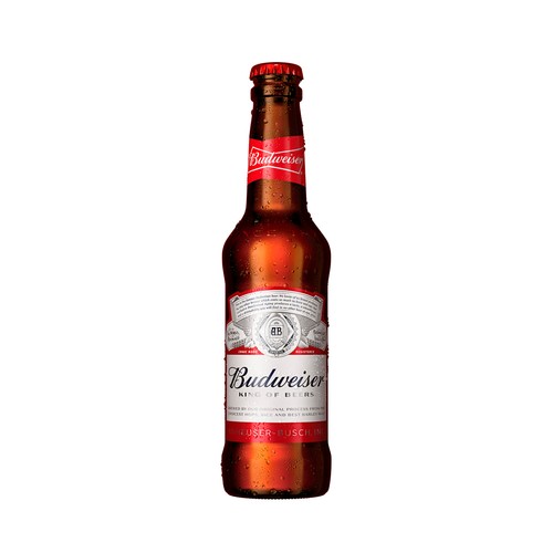 Cerveza BUDWEISER botella de 33 cl.