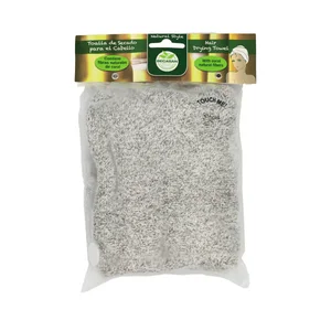 BECASAN NATURE Toalla de secado para el cabello, fabricada con fibras naturales BECASAN NATURE Natural style.