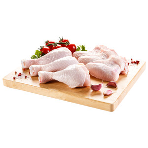 Jamoncitos de pollo blanco con piel Bandeja