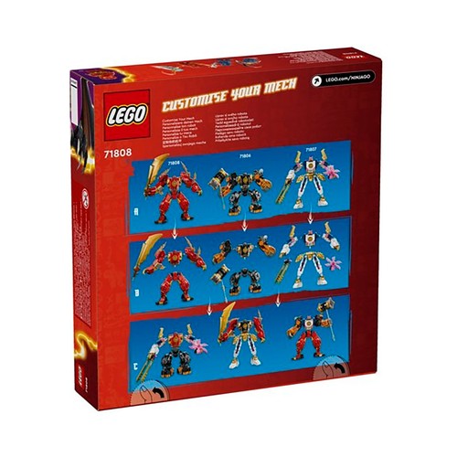 Ninjago Meca Elemental del fuego de Kai, +322 piezas, +7 años.LEGO.71808