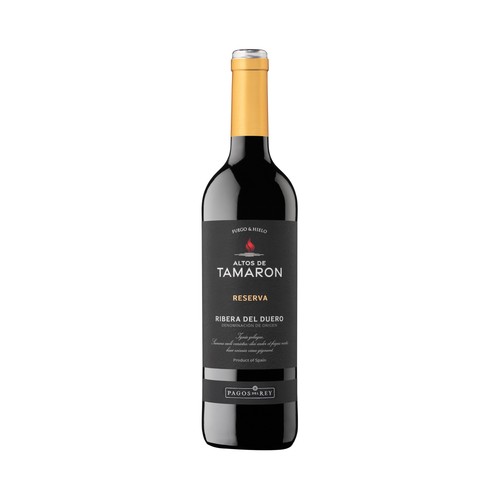 Vino tinto reserva con denominación de origen Ribera del Duero ALTOS DE TAMARON botella de 75 cl.