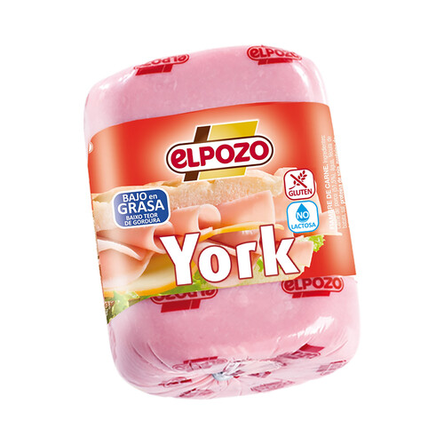 EL POZO Fiambre de york, con bajo contenido en grasas y sin gluten ni lactosa EL POZO 1 kg.