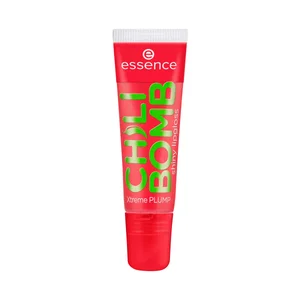 ESSENCE Chili bomb tono rojo brillante Brillo de labios voluminizador, aroma a fresa.