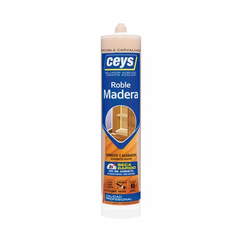 Sellador para madera en color roble para remates y acabados con secado rápido, CEYS