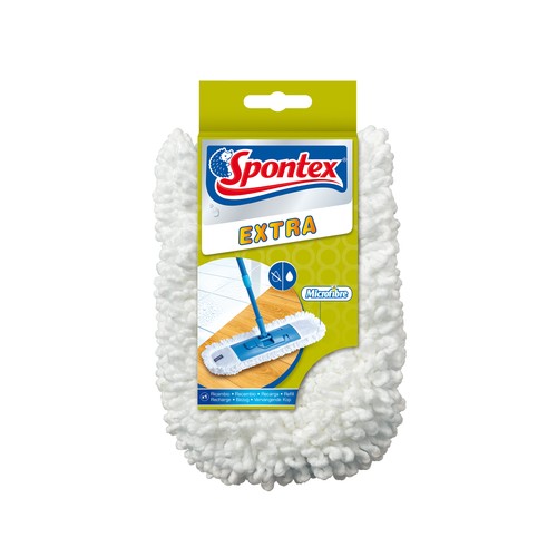 SPONTEX Recambio para mopa de microfibra SPONTEX EXTRA 1 ud.