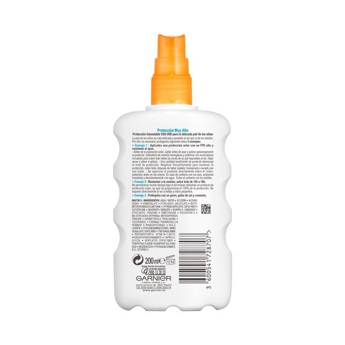 DELIAL Protector solar en spray especial para niños, con factor de protección 50+ (muy alta) DELIAL Sensitive advanced 200 ml.