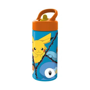 Botella infantil 410ml, con diseño pokemon, STOR.