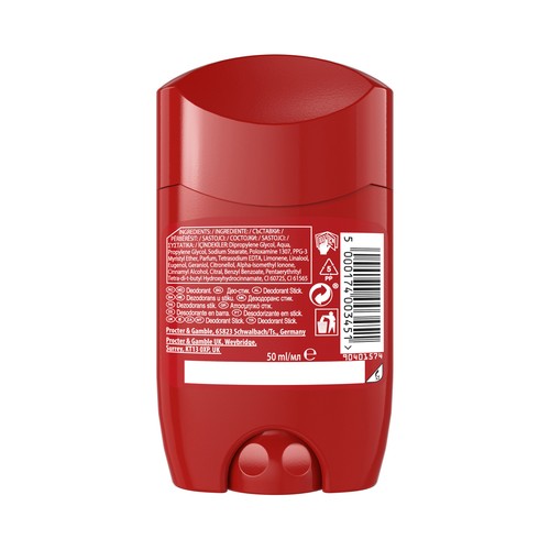 OLD SPICE Original Desodorante en stick para hombre, sin sales de aluminio 50 ml.