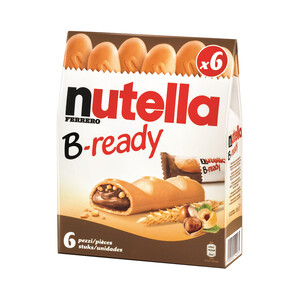 Imagen de NUTELLA B-Ready Galletas rellenas de crema de chocolate y avellanas 6 uds. 132 g.
