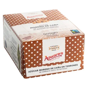 AZUCARERA Azúcar moreno en terrones Fairtrade 500 g.