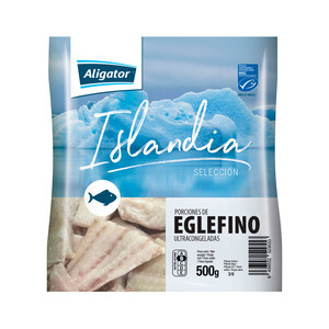 Imagen de ALIGATOR Islandia selección Porciones de Eglefino sin piel ultracongeladas 500 g (3 / 6 piezas).