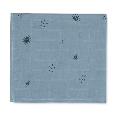 Pañal de tela azul, muselina bambu duende de polvo, INTERBABY.