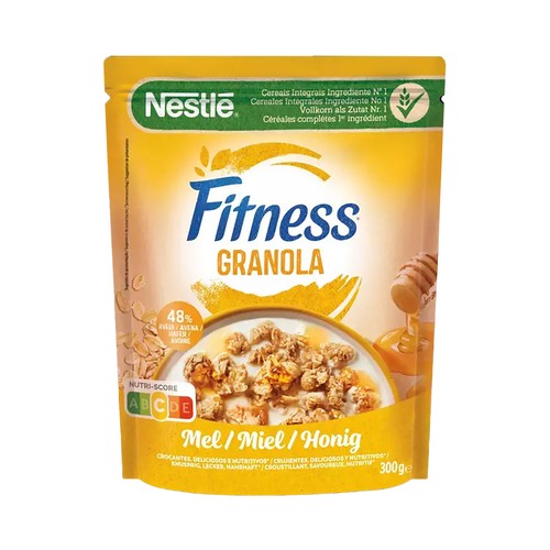 NESTLÉ FITNESS Cereales granola de avena con miel de 300 g.
