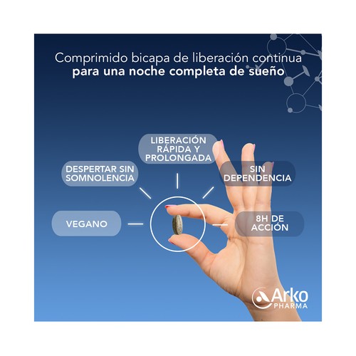 ARKOPHARMA Arkosueño forte Complemento alimenticio a base de extractos naturales, para ayudar a conciliar el sueño 30 uds.