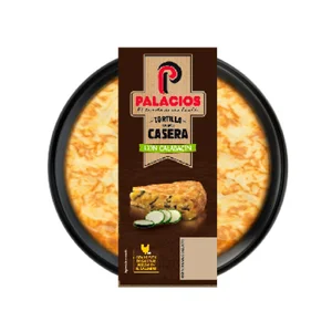 PALACIOS Tortilla de patata receta casera con calabacín 600 g.