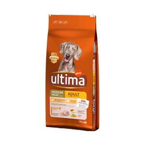 Comida para perro adulto a base de pollo, arroz y cereales integrales Affinity 12 kg.