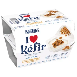 NESTLÉ I love Kéfir natural con granola de almendras y miel 2 x 125 g.