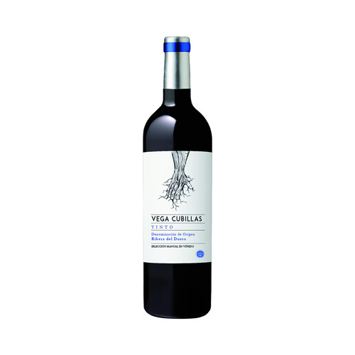 Vino tinto con denominación de origen Ribera del Duero VEGA CUBILLAS botella de 75 cl.